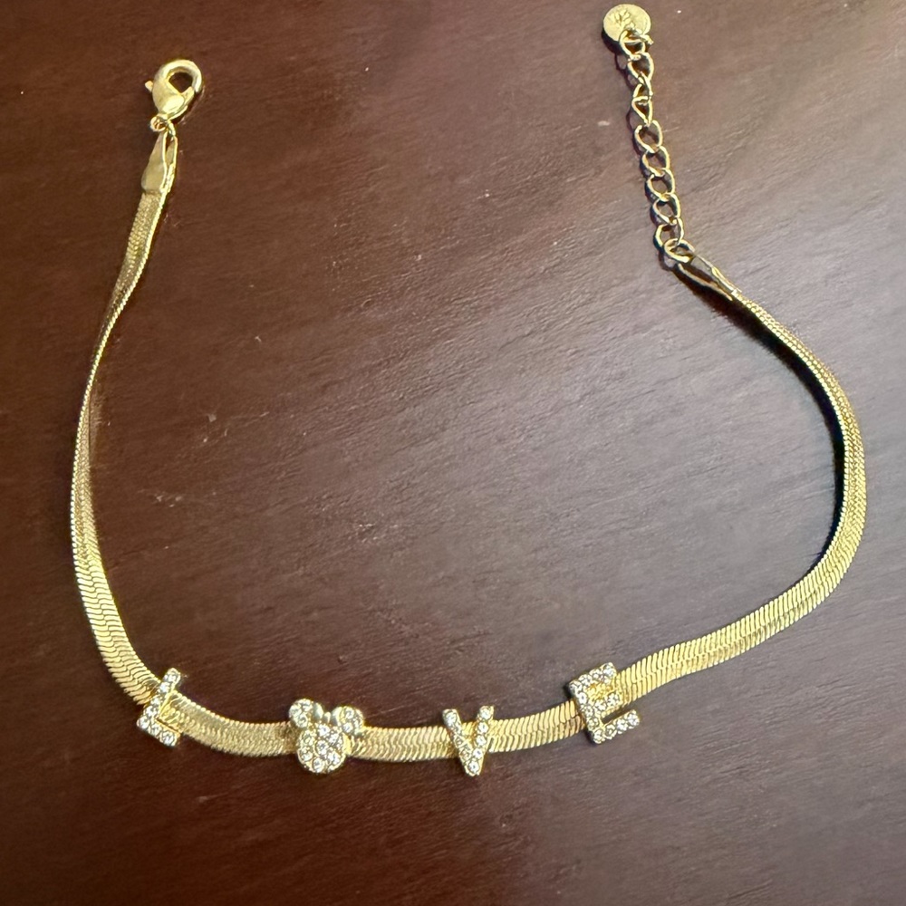 Gold  Disney Love Bracelet